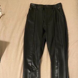 Black leather Abercrombie & Fitch pants